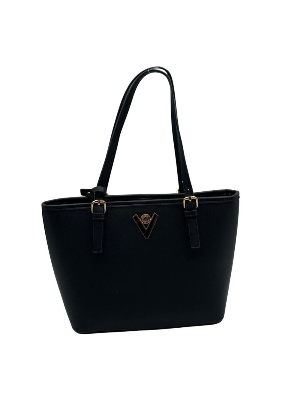 Valentino Orlandi Blue Faux Saffiano Leather Shoulder Bag Set